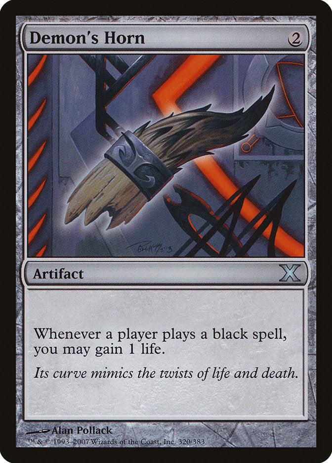 Demon's Horn [Tenth Edition] [Foil]