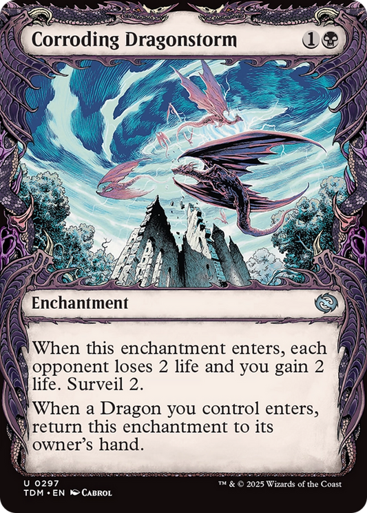 Corroding Dragonstorm (Showcase) [Tarkir: Dragonstorm] [Foil]