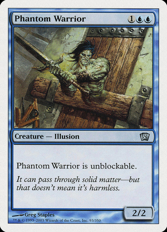 Phantom Warrior [Eighth Edition] [Foil]