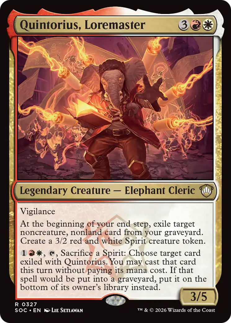Quintorius, Loremaster [Secrets of Strixhaven Commander] [Foil]