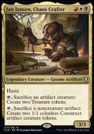 Jan Jansen, Chaos Crafter [Commander Legends: Battle for Baldur's Gate] [Foil]
