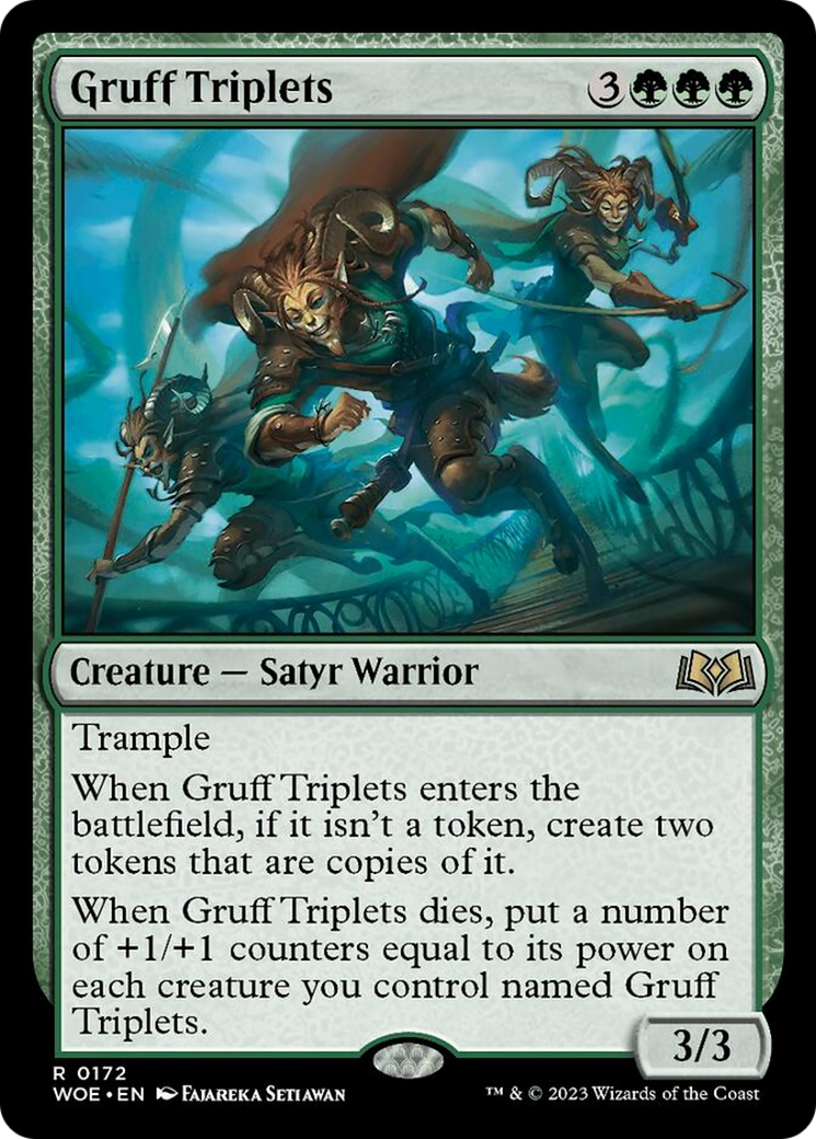 Gruff Triplets [Wilds of Eldraine] [Foil]