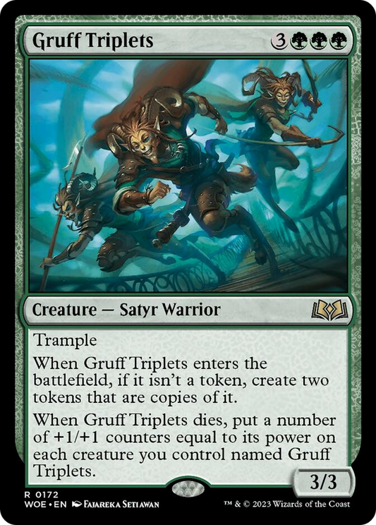 Gruff Triplets [Wilds of Eldraine] [Foil]