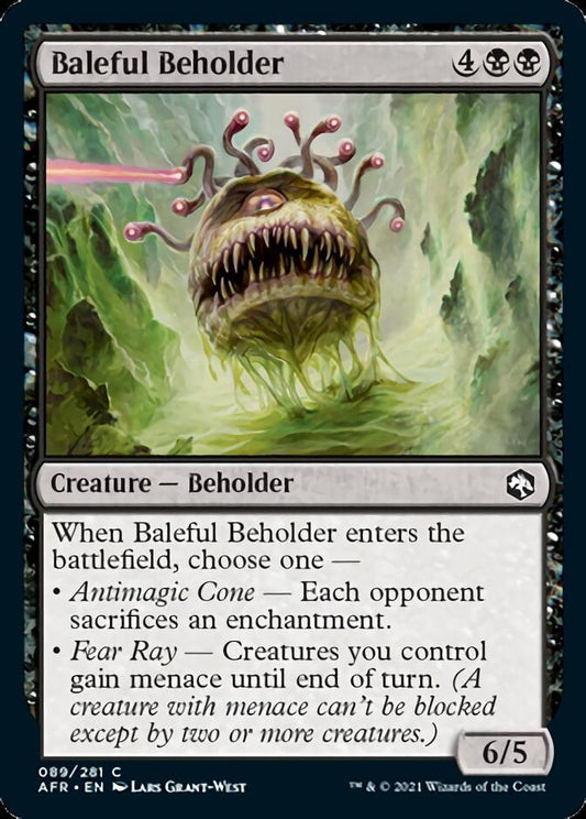Baleful Beholder [Dungeons & Dragons: Adventures in the Forgotten Realms] [Foil]