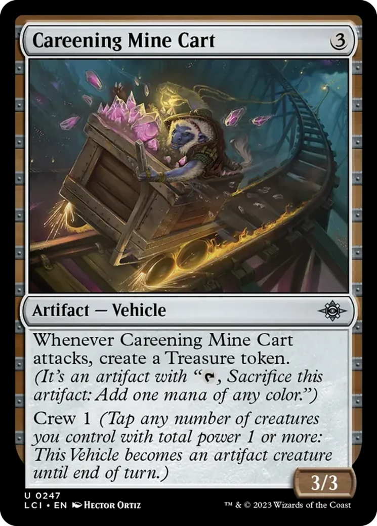 Careening Mine Cart [The Lost Caverns of Ixalan] [Foil]