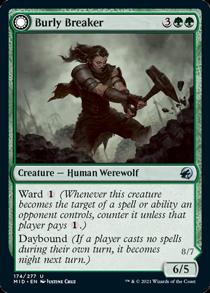 Burly Breaker // Dire-Strain Demolisher [Innistrad: Midnight Hunt] [Foil]