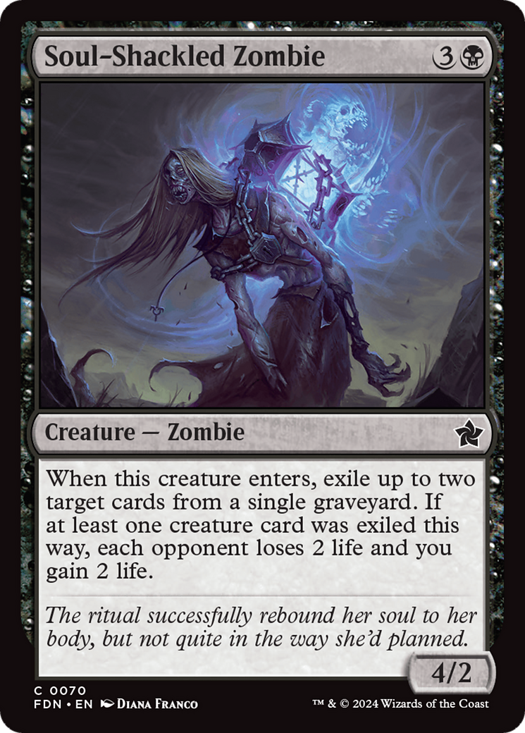 Soul-Shackled Zombie [Foundations] [Foil]