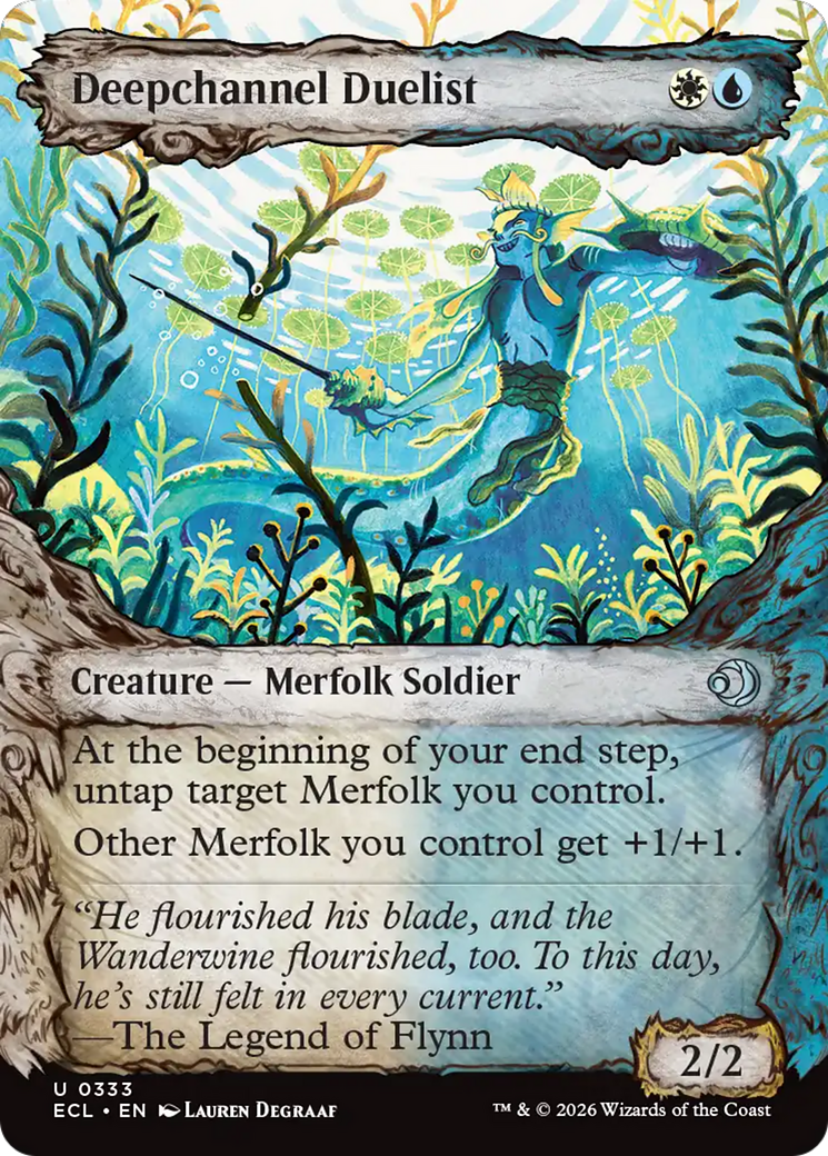 Deepchannel Duelist (Showcase) [Lorwyn Eclipsed] [Foil]