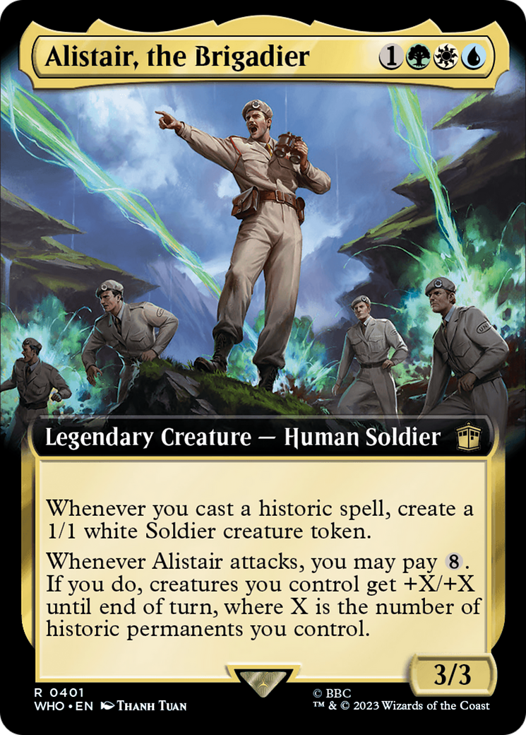Alistair, the Brigadier (Extended Art) [Doctor Who] [Foil]