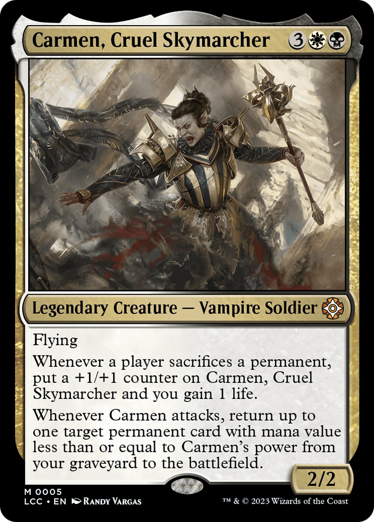 Carmen, Cruel Skymarcher [The Lost Caverns of Ixalan Commander] [Foil]