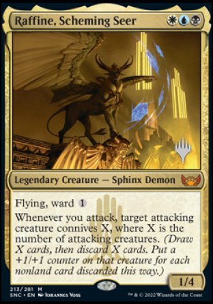 Raffine, Scheming Seer (Promo Pack) [Streets of New Capenna Promos] [Foil]
