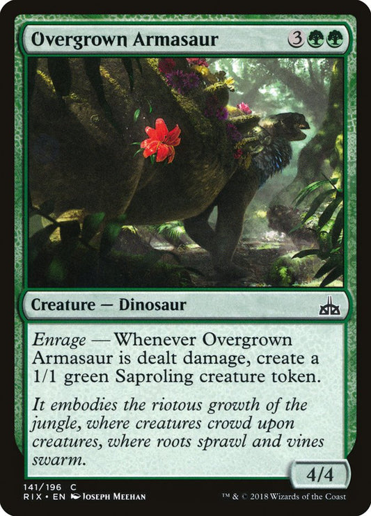 Overgrown Armasaur [Rivals of Ixalan] [Foil]