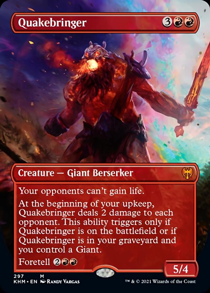 Quakebringer (Borderless Alternate Art) [Kaldheim] [Foil]