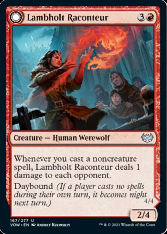Lambholt Raconteur // Lambholt Ravager [Innistrad: Crimson Vow] [Foil]