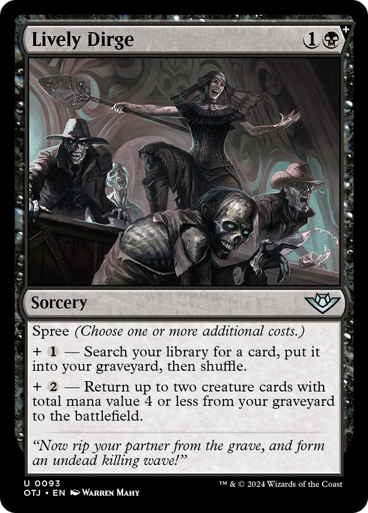 Lively Dirge [Outlaws of Thunder Junction] [Foil]