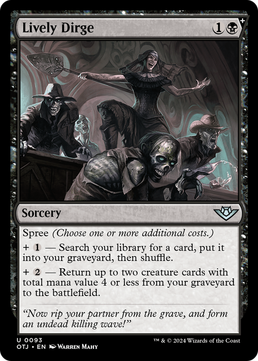Lively Dirge [Outlaws of Thunder Junction] [Foil]
