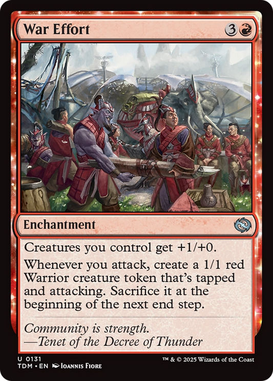 War Effort [Tarkir: Dragonstorm] [Foil]