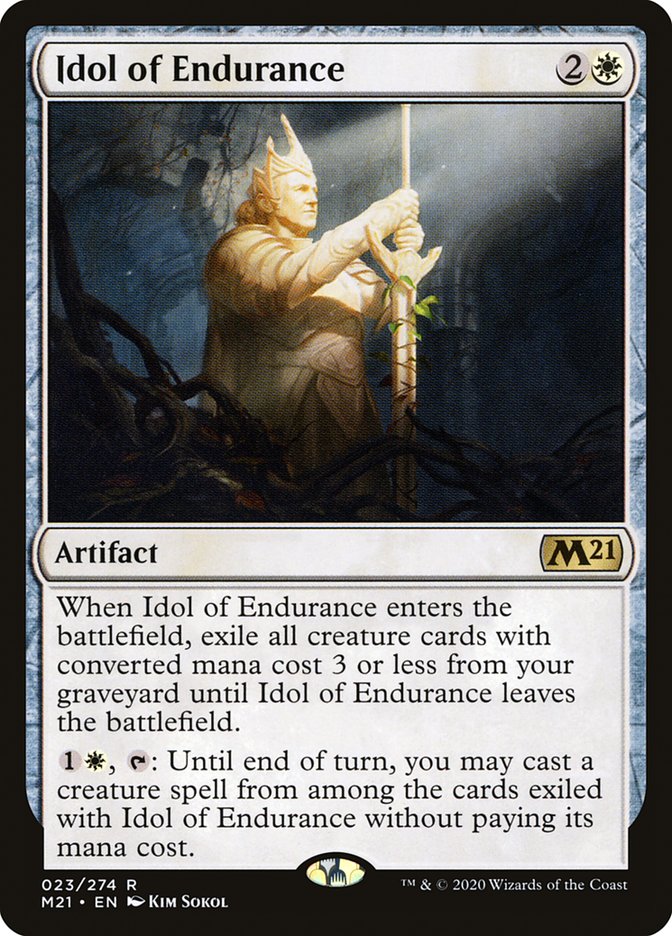 Idol of Endurance [Core Set 2021] [Foil]