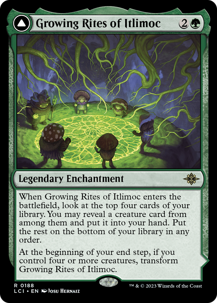 Growing Rites of Itlimoc // Itlimoc, Cradle of the Sun [The Lost Caverns of Ixalan] [Foil]