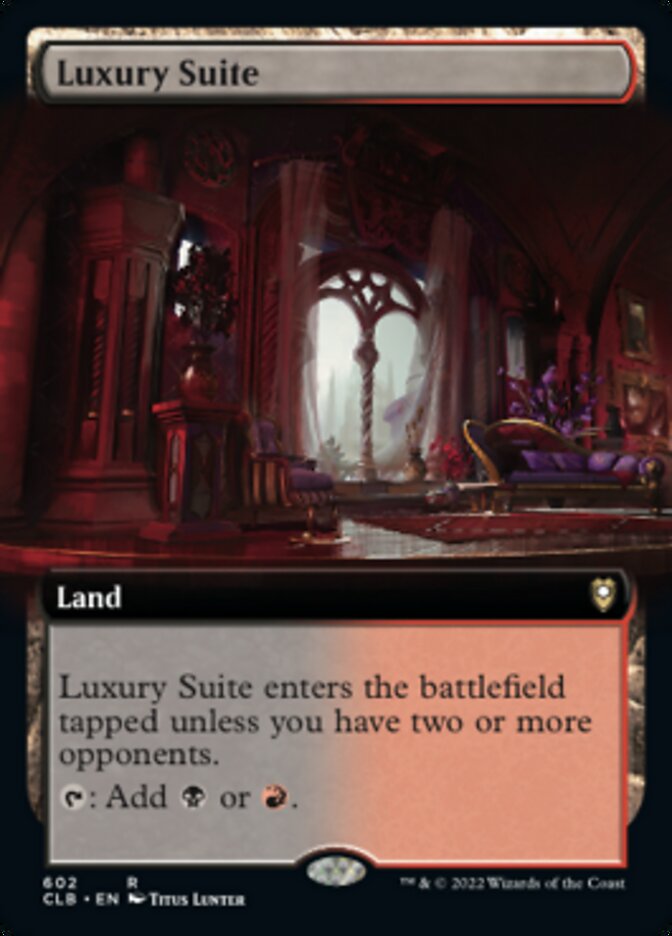 Luxury Suite (Extended Art) [Commander Legends: Battle for Baldur's Gate] [Foil]