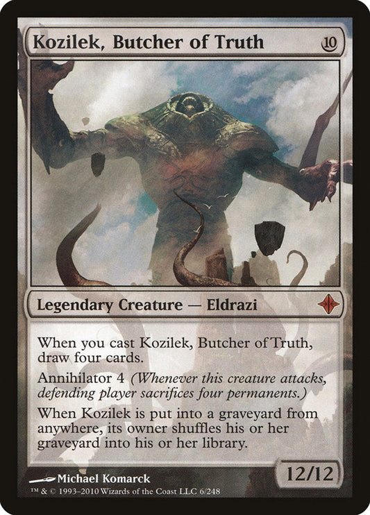 Kozilek, Butcher of Truth [Rise of the Eldrazi] [Foil]