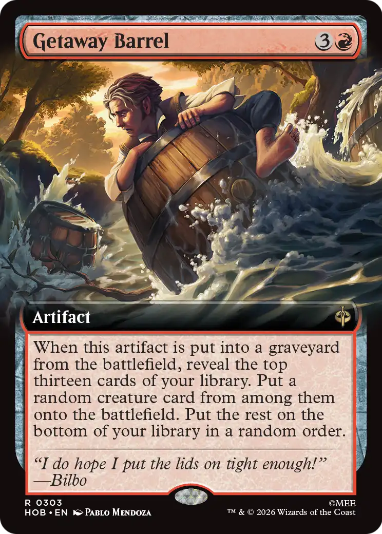 Getaway Barrel (Extended Art) [The Hobbit] [Foil]