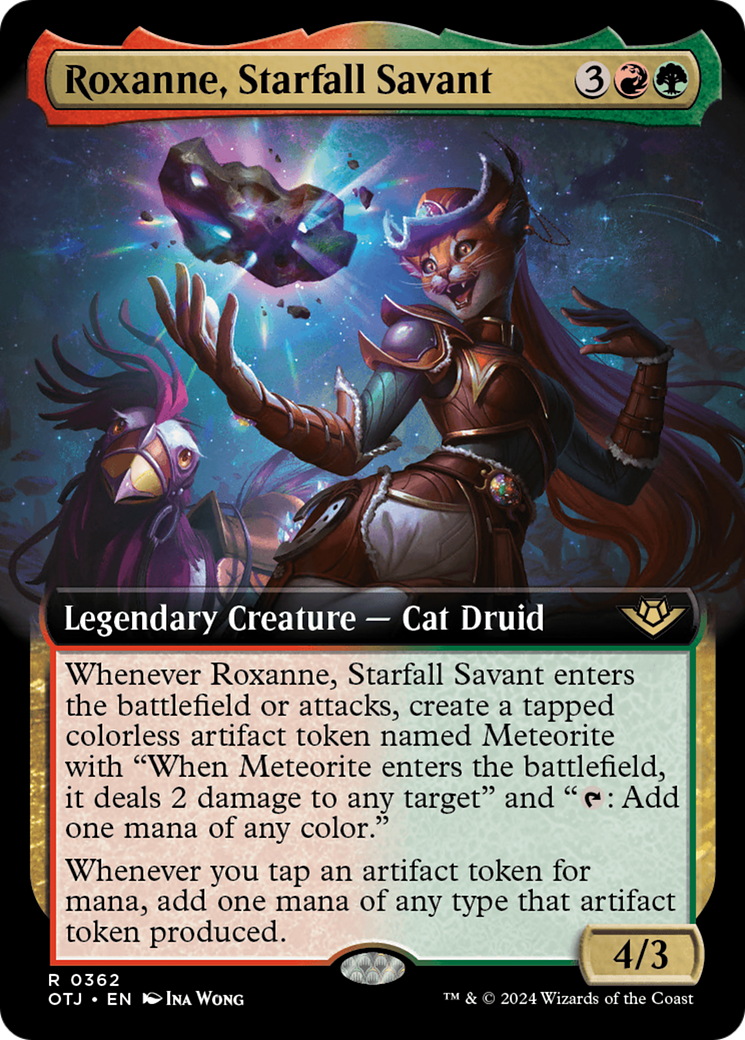 Roxanne, Starfall Savant (Extended Art) [Outlaws of Thunder Junction] [Foil]