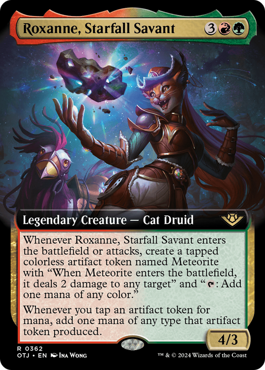 Roxanne, Starfall Savant (Extended Art) [Outlaws of Thunder Junction] [Foil]