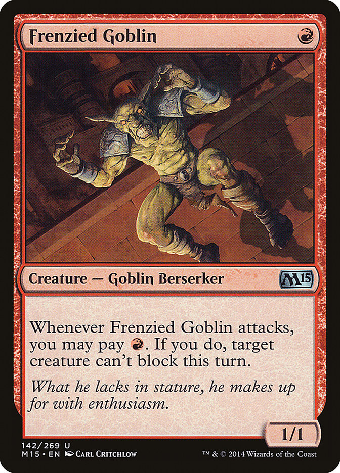 Frenzied Goblin [Core Set 2015] [Foil]
