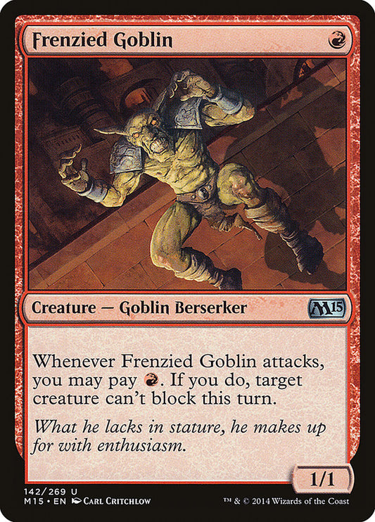 Frenzied Goblin [Core Set 2015] [Foil]