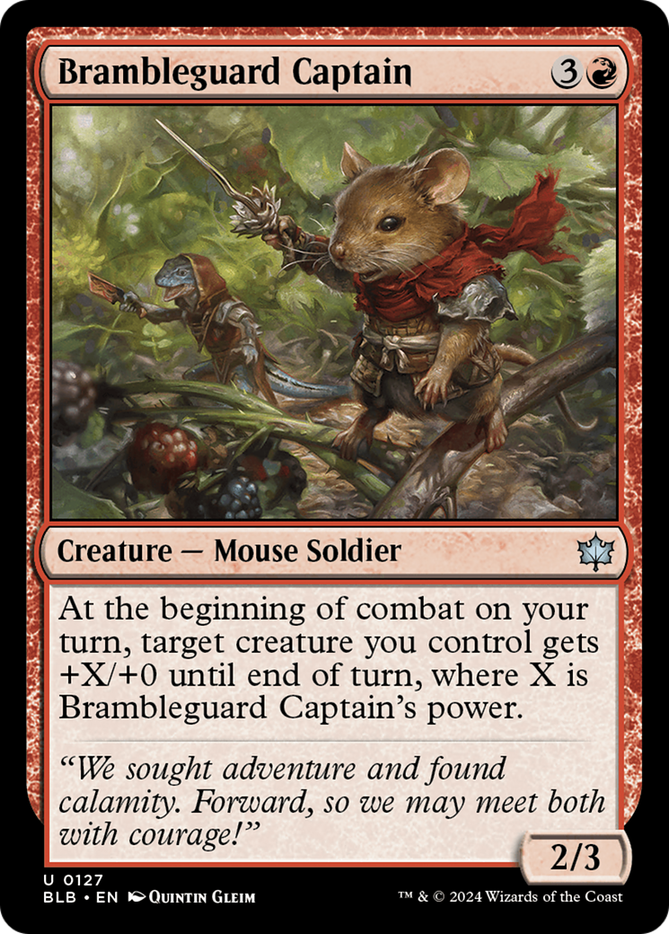 Brambleguard Captain [Bloomburrow] [Foil]