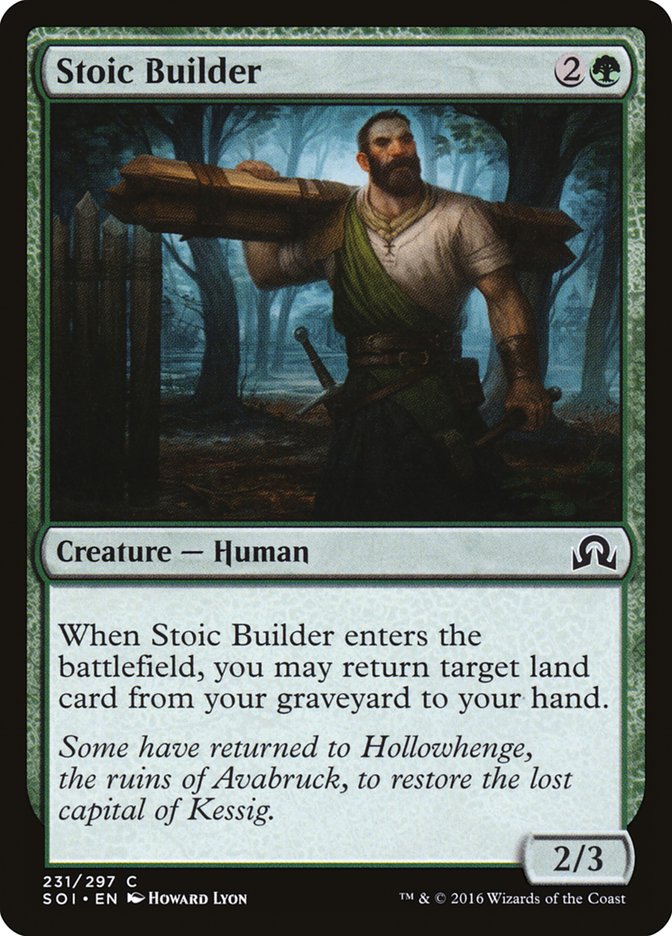 Stoic Builder [Shadows over Innistrad] [Foil]