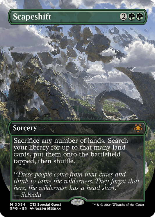 Scapeshift (Borderless) [Outlaws of Thunder Junction Special Guests] [Foil]