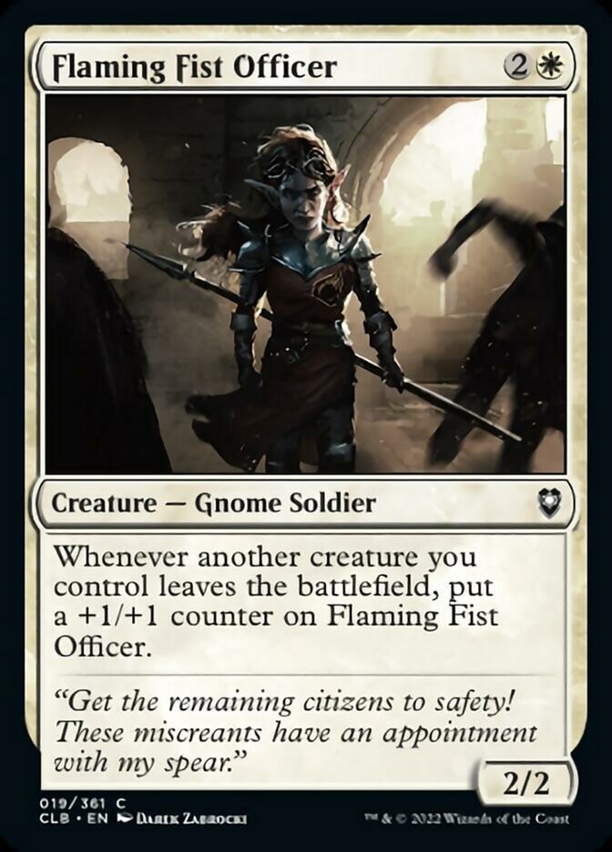 Flaming Fist Officer [Commander Legends: Battle for Baldur's Gate] [Foil]