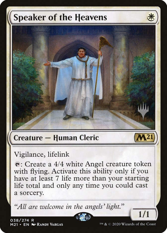 Speaker of the Heavens (Promo Pack) [Core Set 2021 Promos] [Foil]