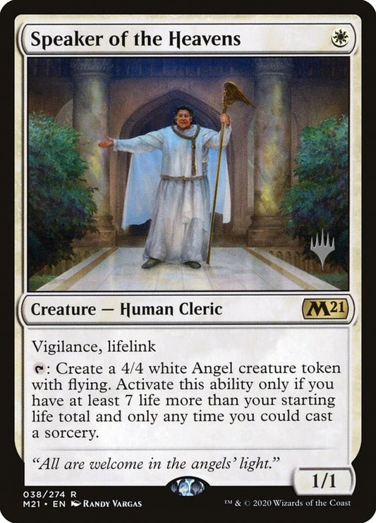 Speaker of the Heavens (Promo Pack) [Core Set 2021 Promos] [Foil]