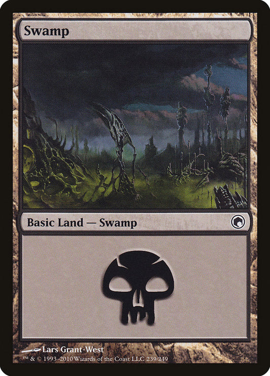 Swamp (239) [Scars of Mirrodin] [Foil]
