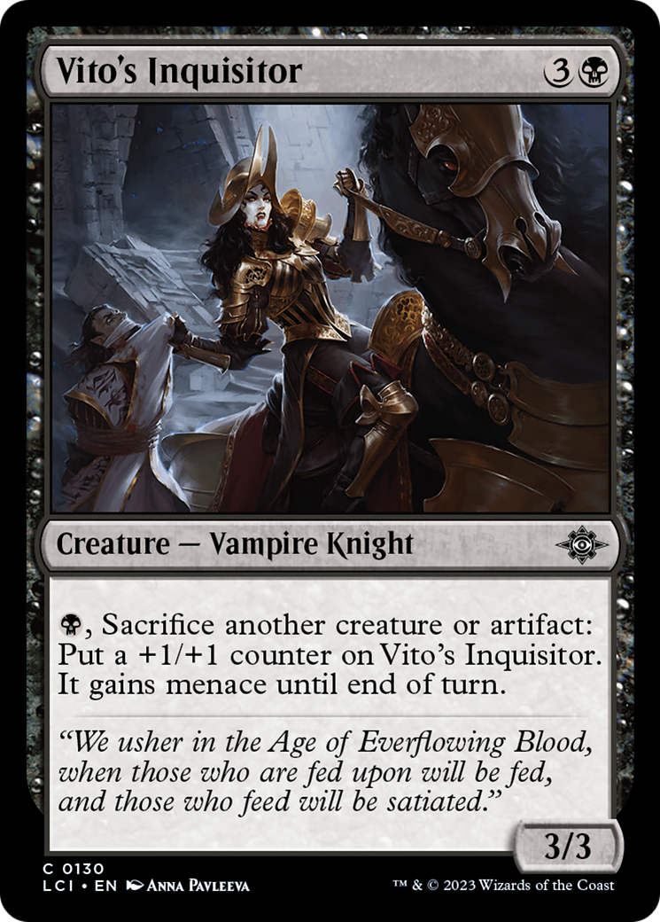 Vito's Inquisitor [The Lost Caverns of Ixalan] [Foil]