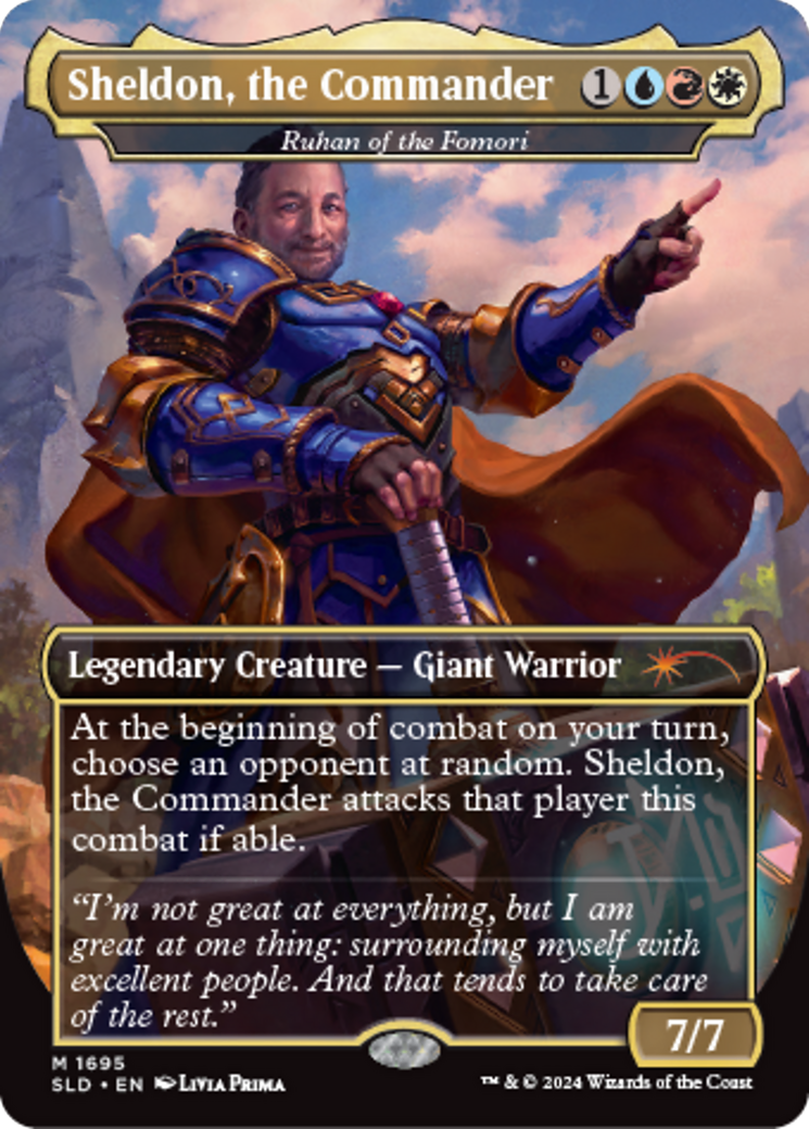 Ruhan of the Fomori - Sheldon, the Commander [Secret Lair: Sheldon's Spellbook] [Foil]