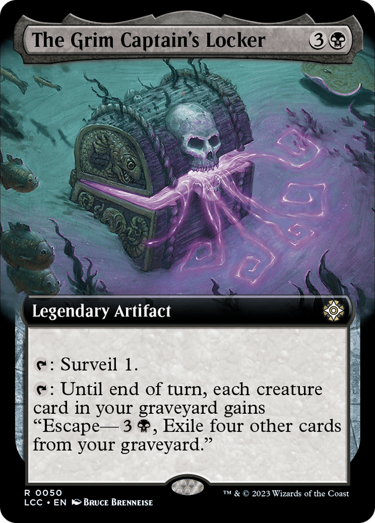 The Grim Captain's Locker (Extended Art) [The Lost Caverns of Ixalan Commander] [Foil]