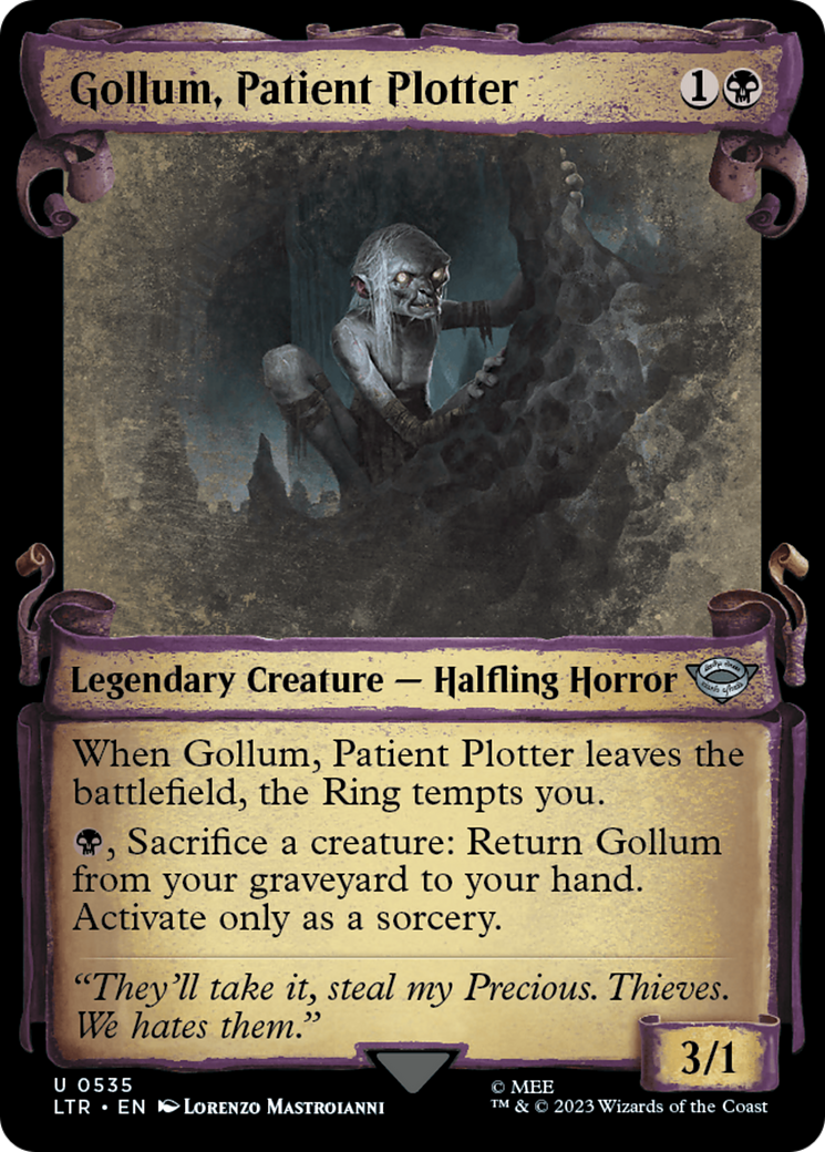 Gollum, Patient Plotter [The Lord of the Rings: Tales of Middle-Earth Showcase Scrolls] [Foil]