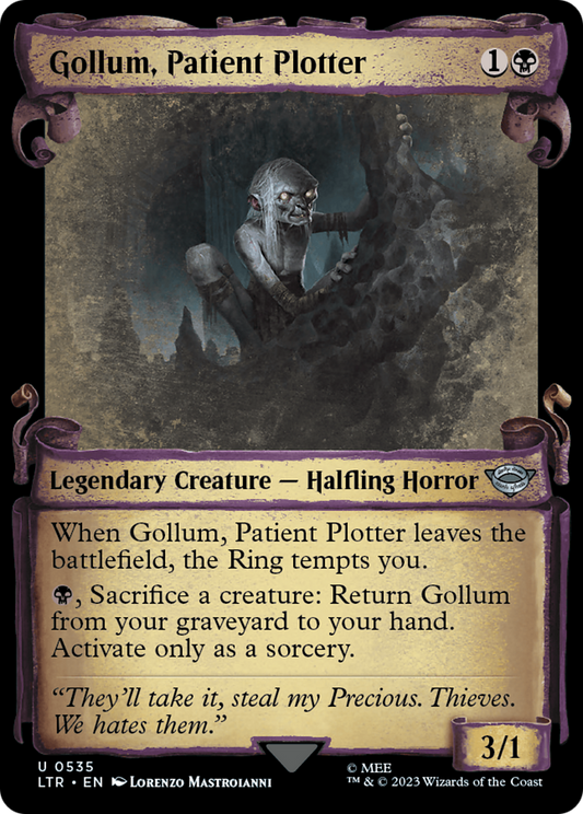 Gollum, Patient Plotter [The Lord of the Rings: Tales of Middle-Earth Showcase Scrolls] [Foil]
