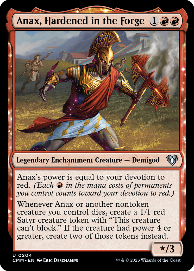 Anax, Hardened in the Forge [Commander Masters] [Foil]