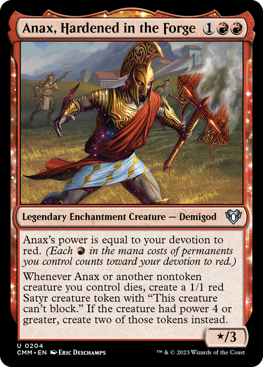 Anax, Hardened in the Forge [Commander Masters] [Foil]
