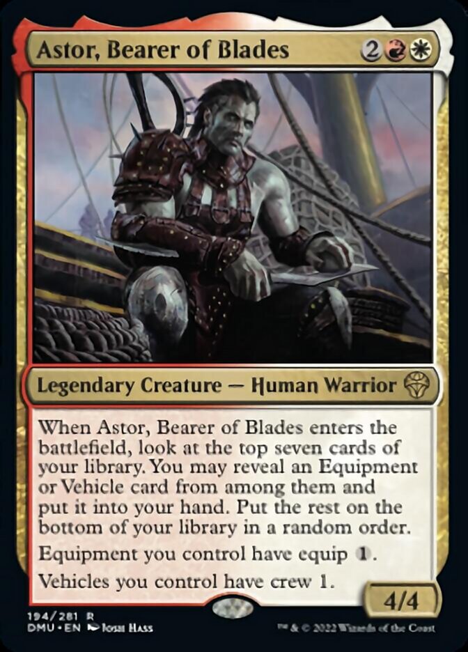 Astor, Bearer of Blades [Dominaria United] [Foil]