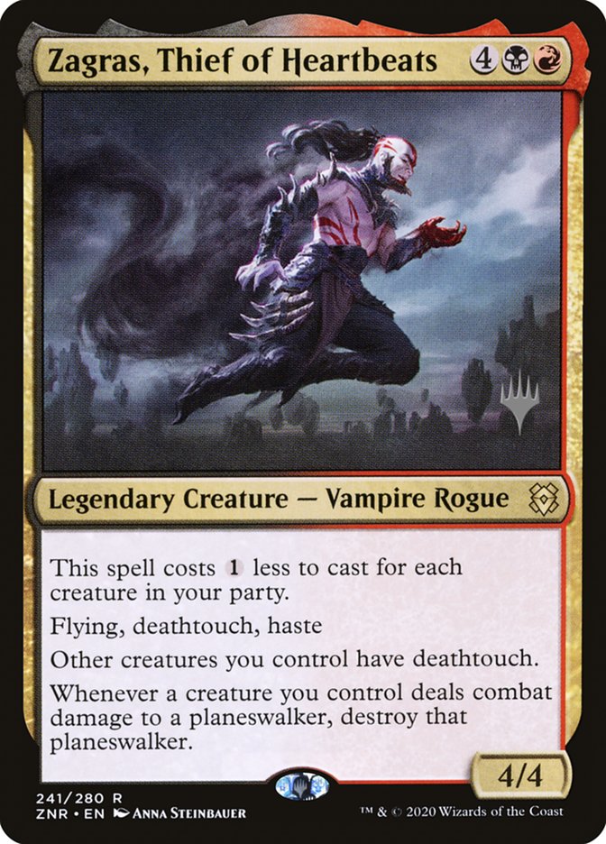 Zagras, Thief of Heartbeats (Promo Pack) [Zendikar Rising Promos] [Foil]