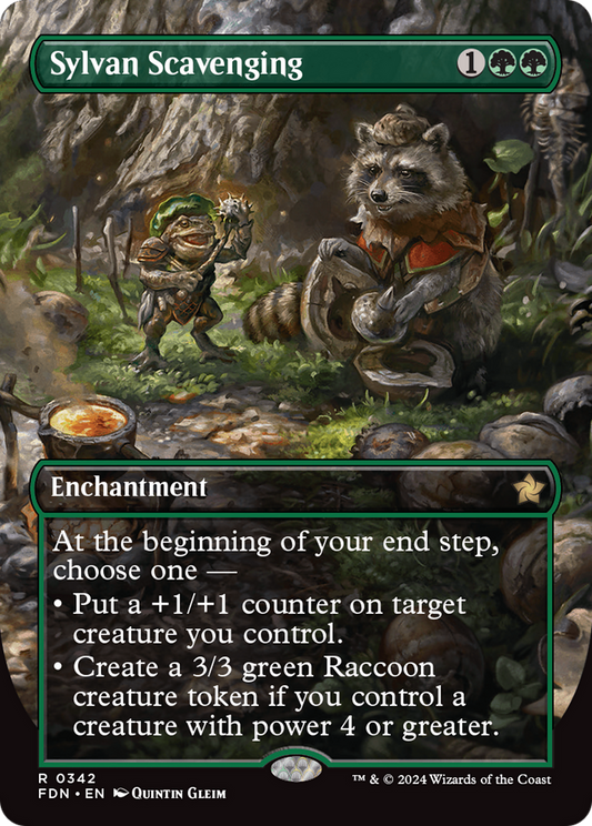 Sylvan Scavenging (Borderless) [Foundations] [Foil]