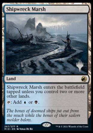 Shipwreck Marsh (Promo Pack) [Innistrad: Midnight Hunt Promos] [Foil]
