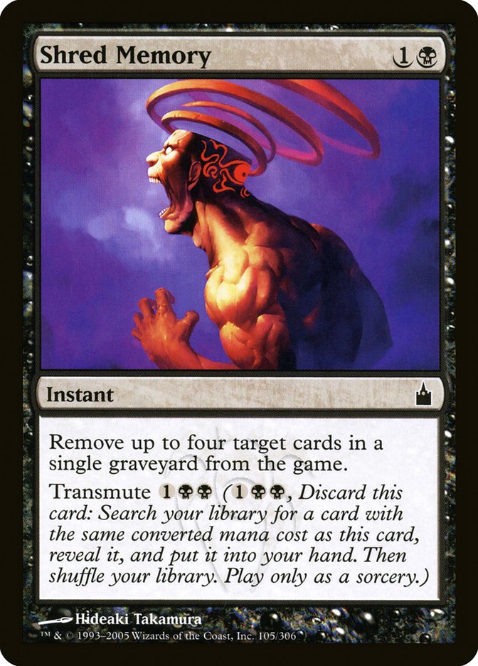 Shred Memory [Ravnica: City of Guilds] [Foil]