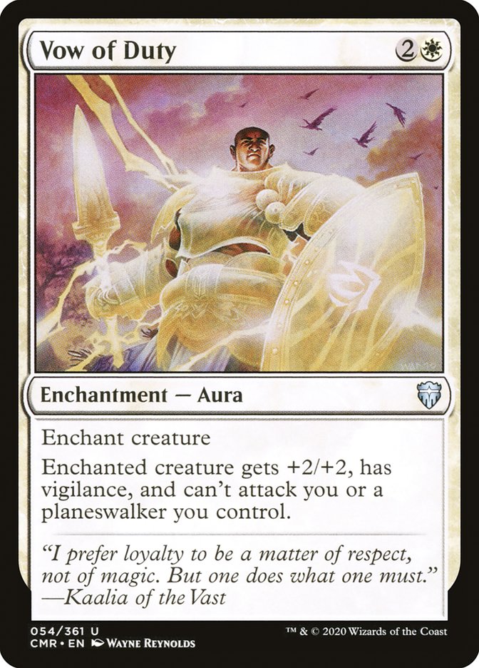 Vow of Duty [Commander Legends] [Foil]